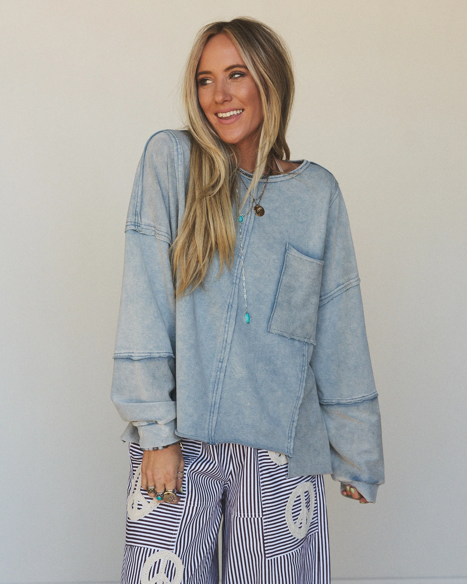 Wave Catcher Pullover - Blue - Image 3