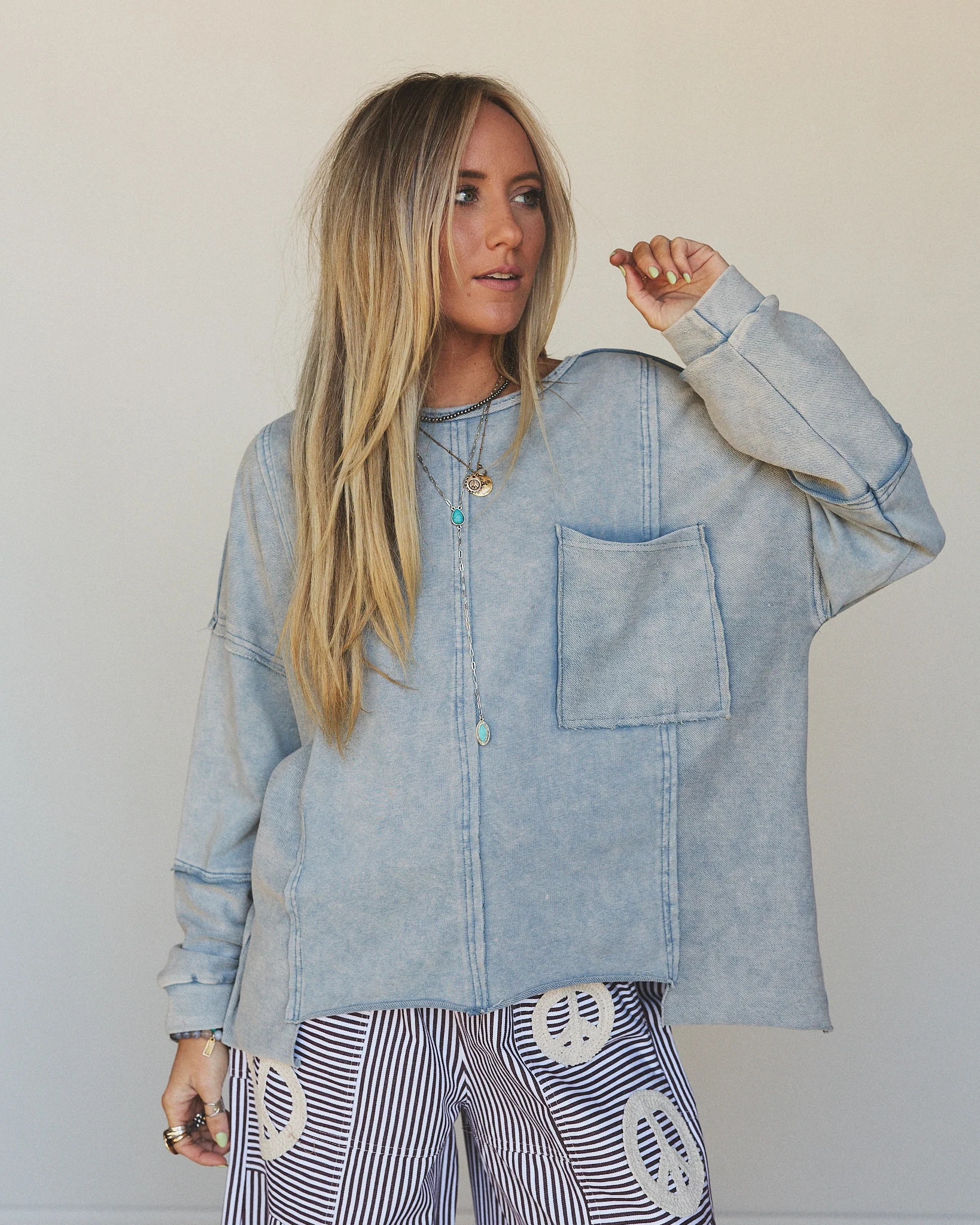 Wave Catcher Pullover - Blue - Image 5
