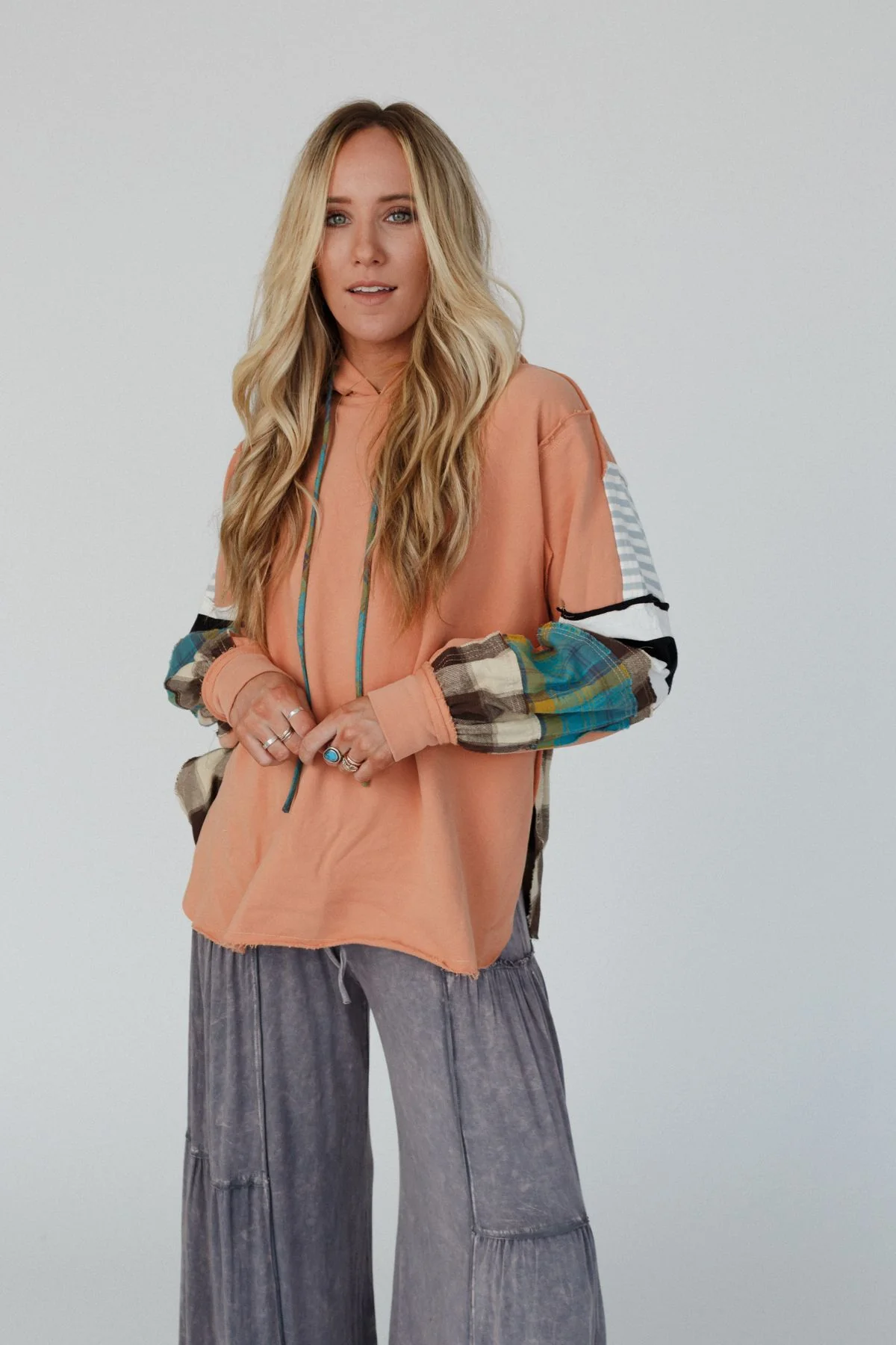 Waylynn Hoodie Pullover - Orange - Image 3