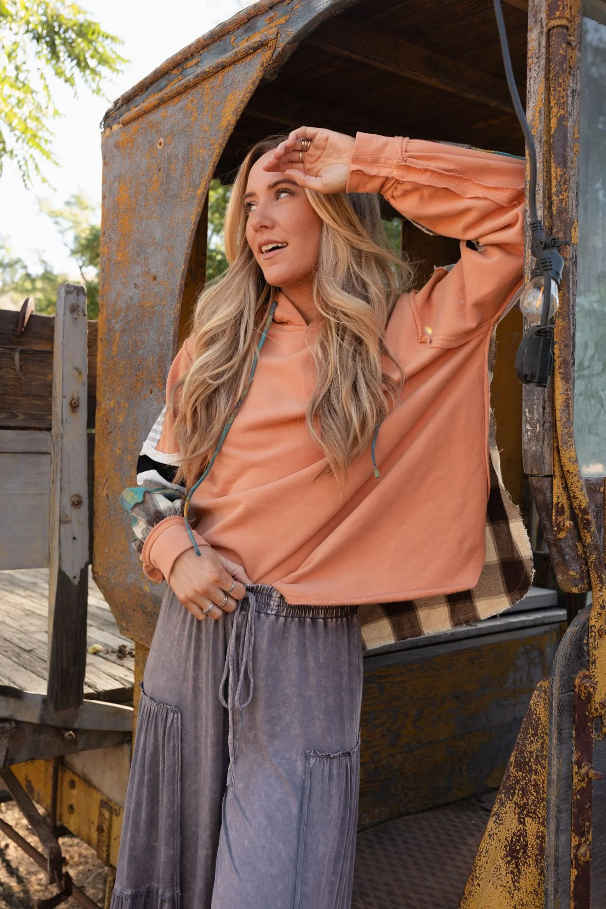 Waylynn Hoodie Pullover - Orange - Image 9