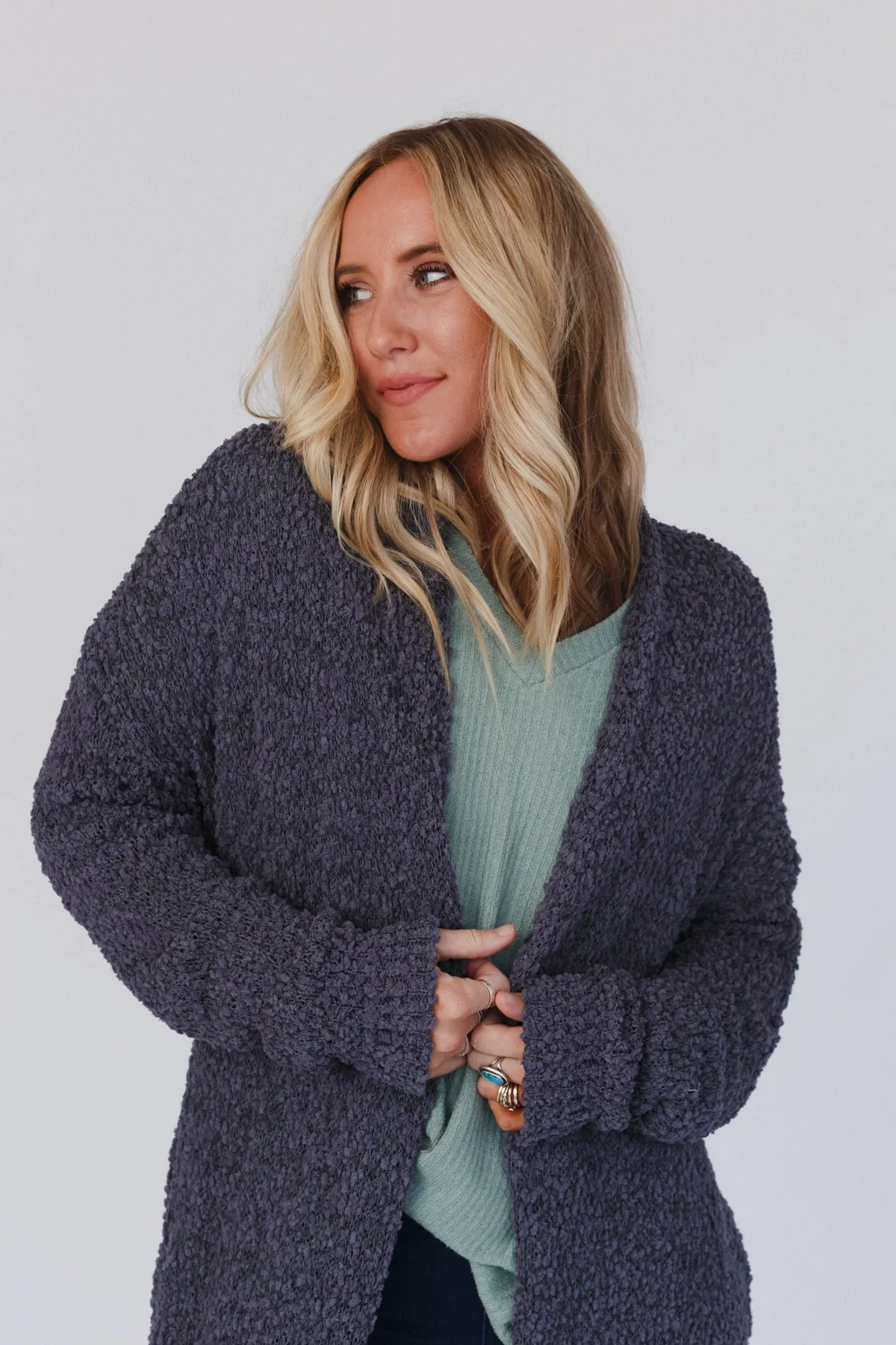 Wednesday Duster Cardigan - Charcoal - Image 5
