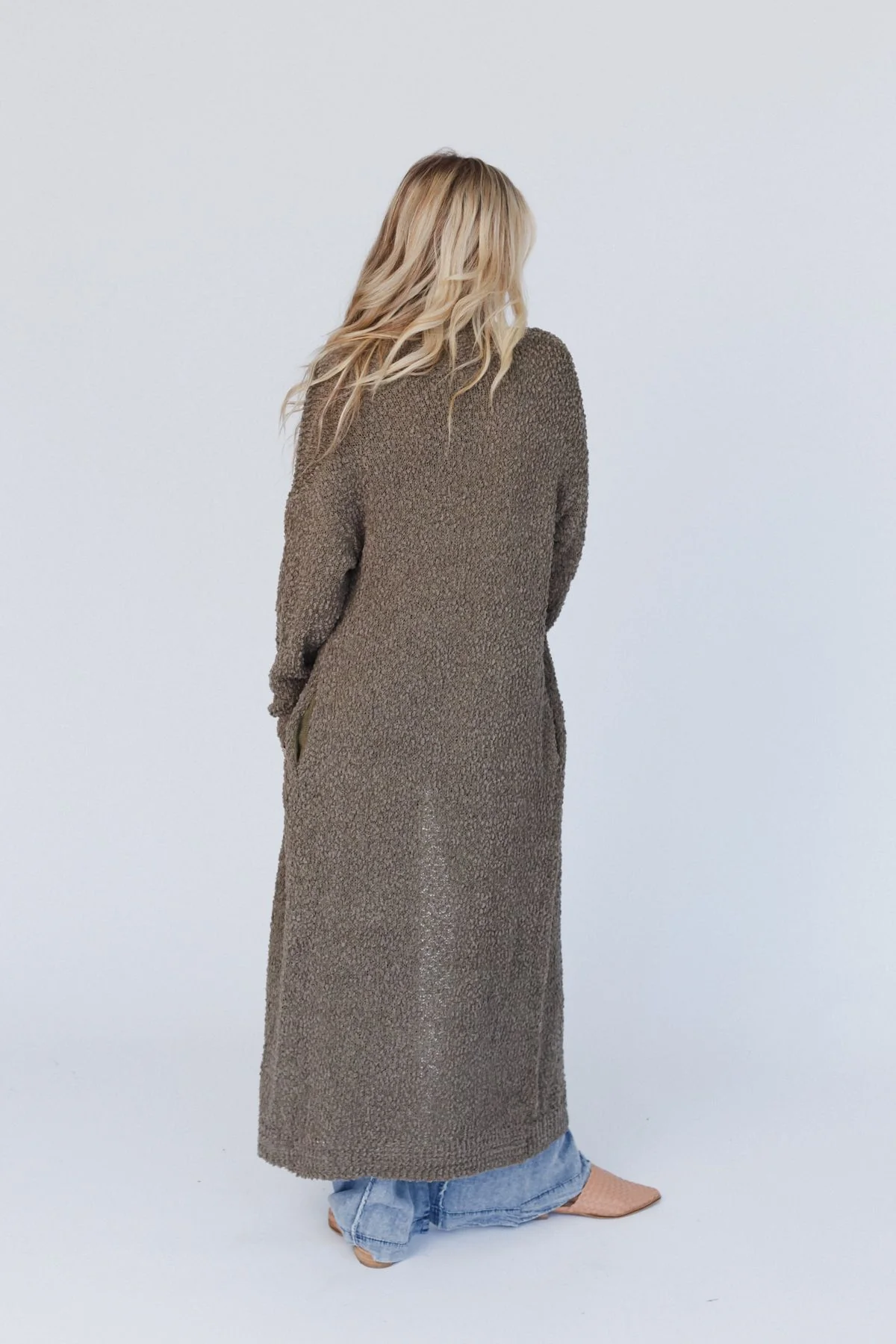 Wednesday Duster Cardigan - Olive - Image 6