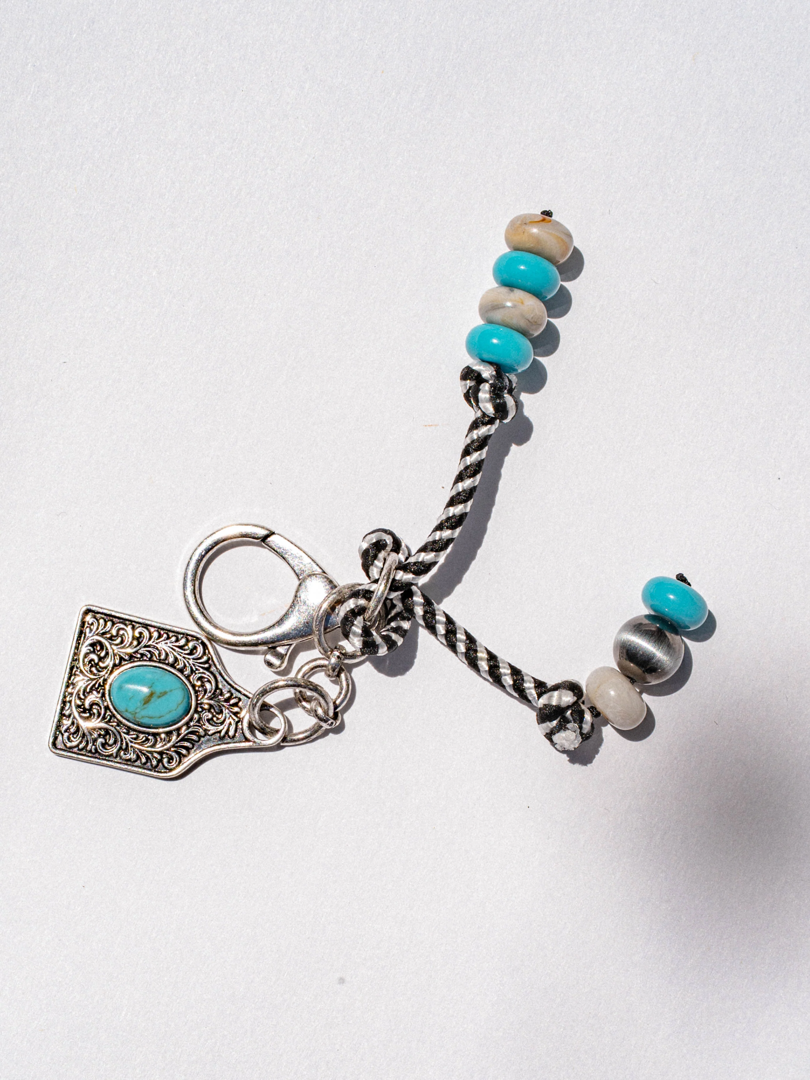 Western Sunrise Bag Charm - Blue Silver - Image 4