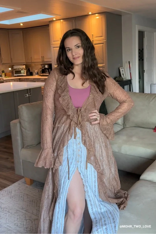 Western Winds Long Sleeve Duster - Mocha - Image 2