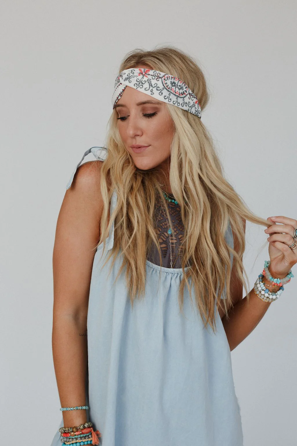 Whats The Stitch Headband - White - Image 2