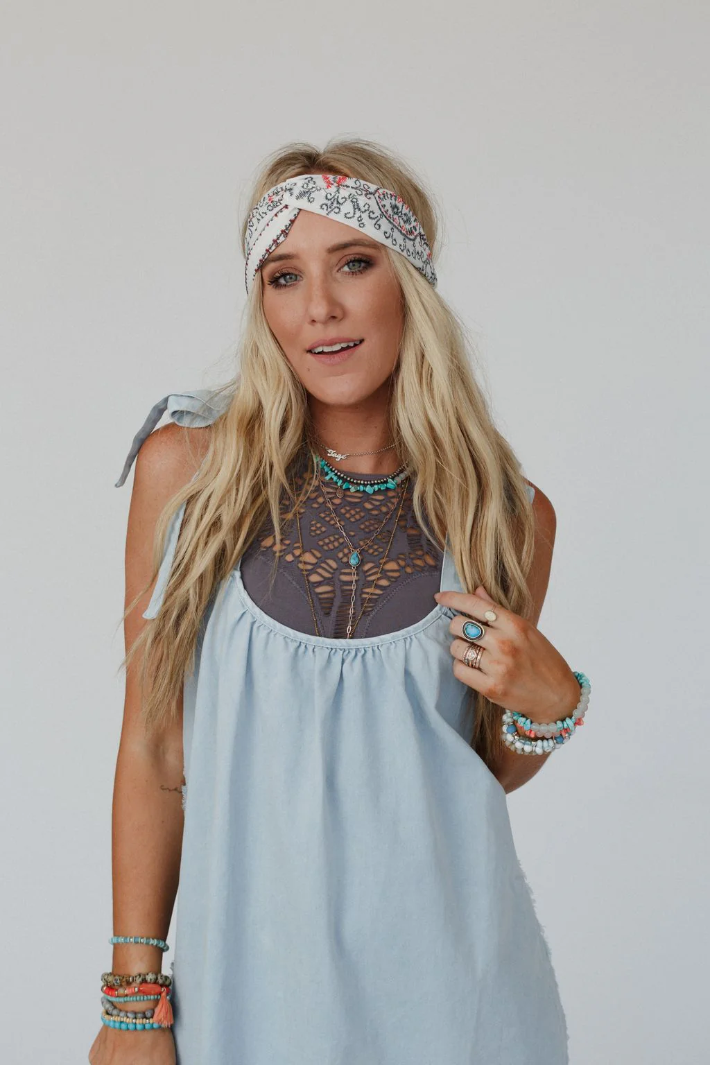 Whats The Stitch Headband - White - Image 3