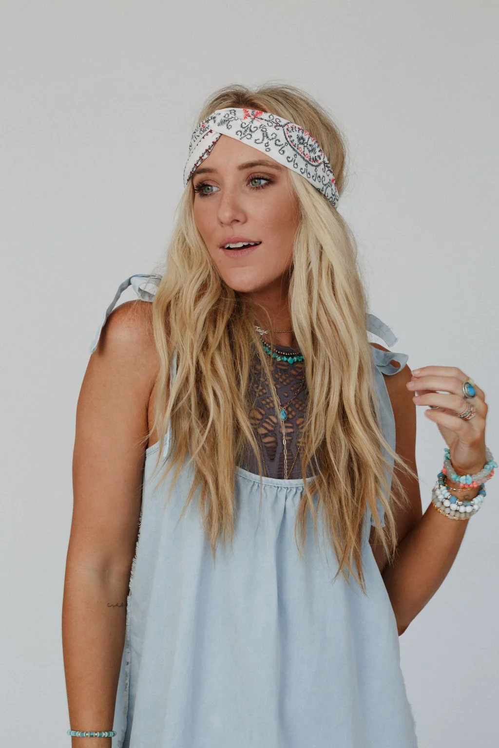 Whats The Stitch Headband - White - Image 5