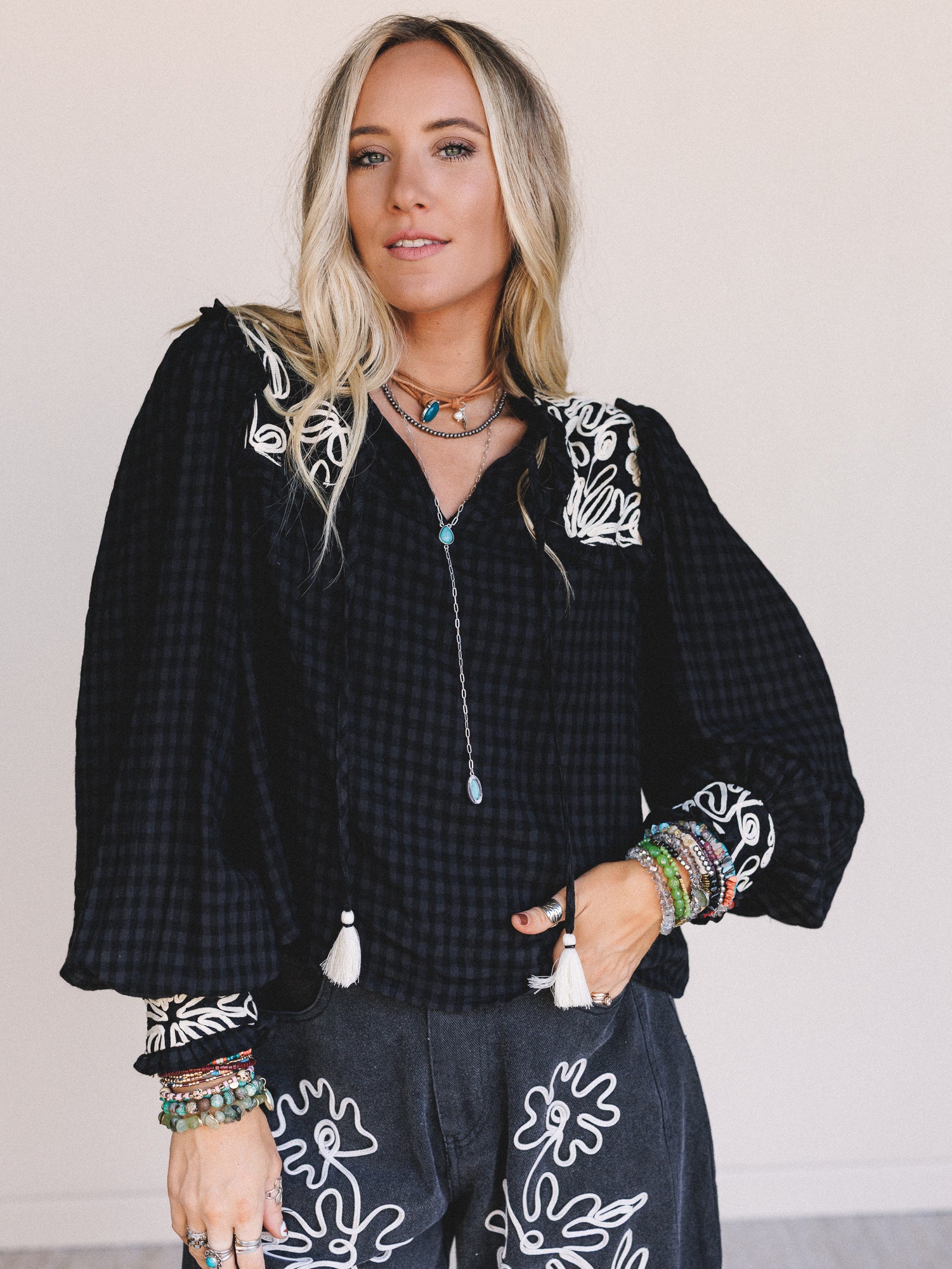 Whisper Lane Top - Black - Image 2