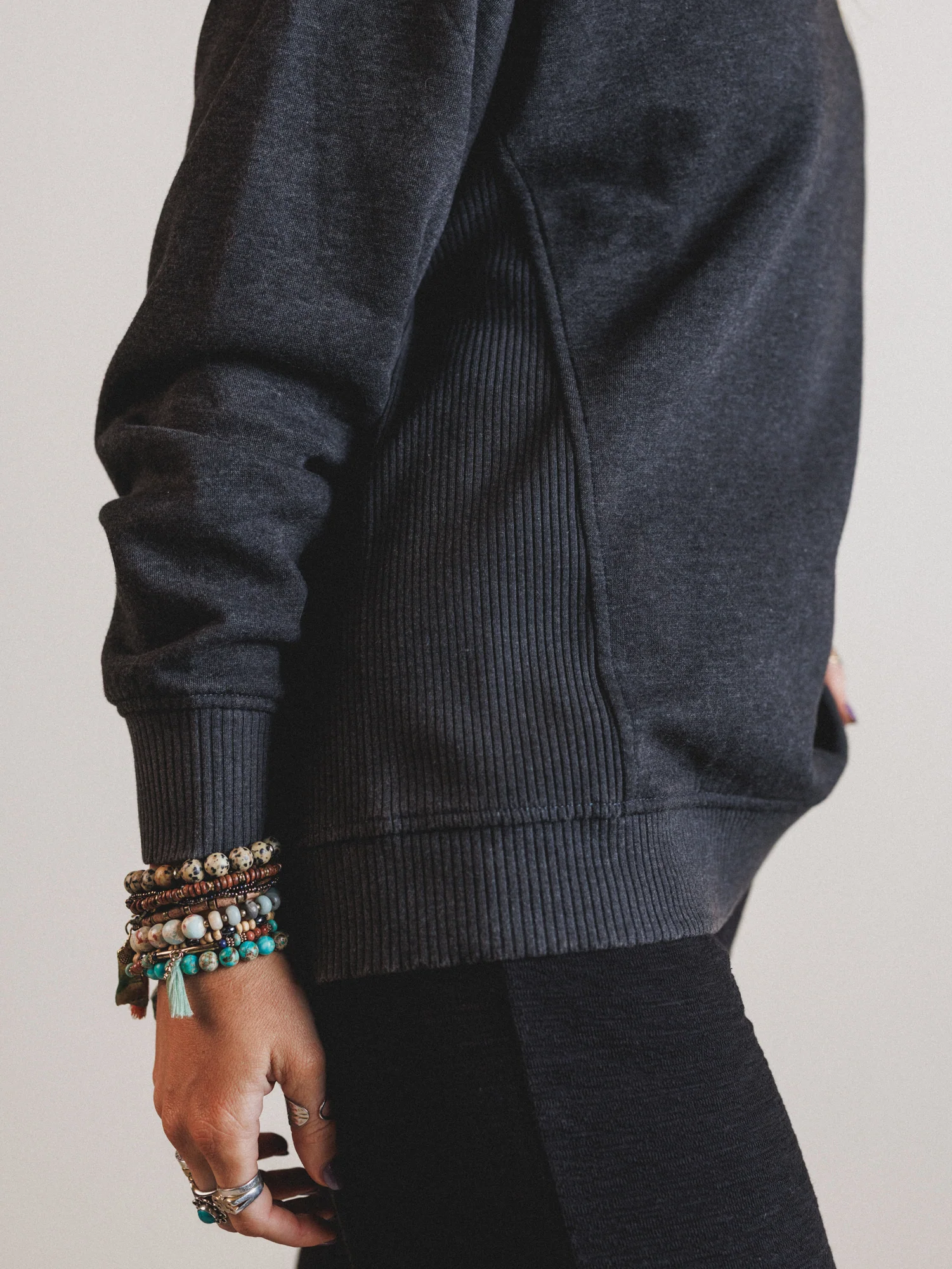 Whispering Pines Sweatshirt  - Black - Image 3