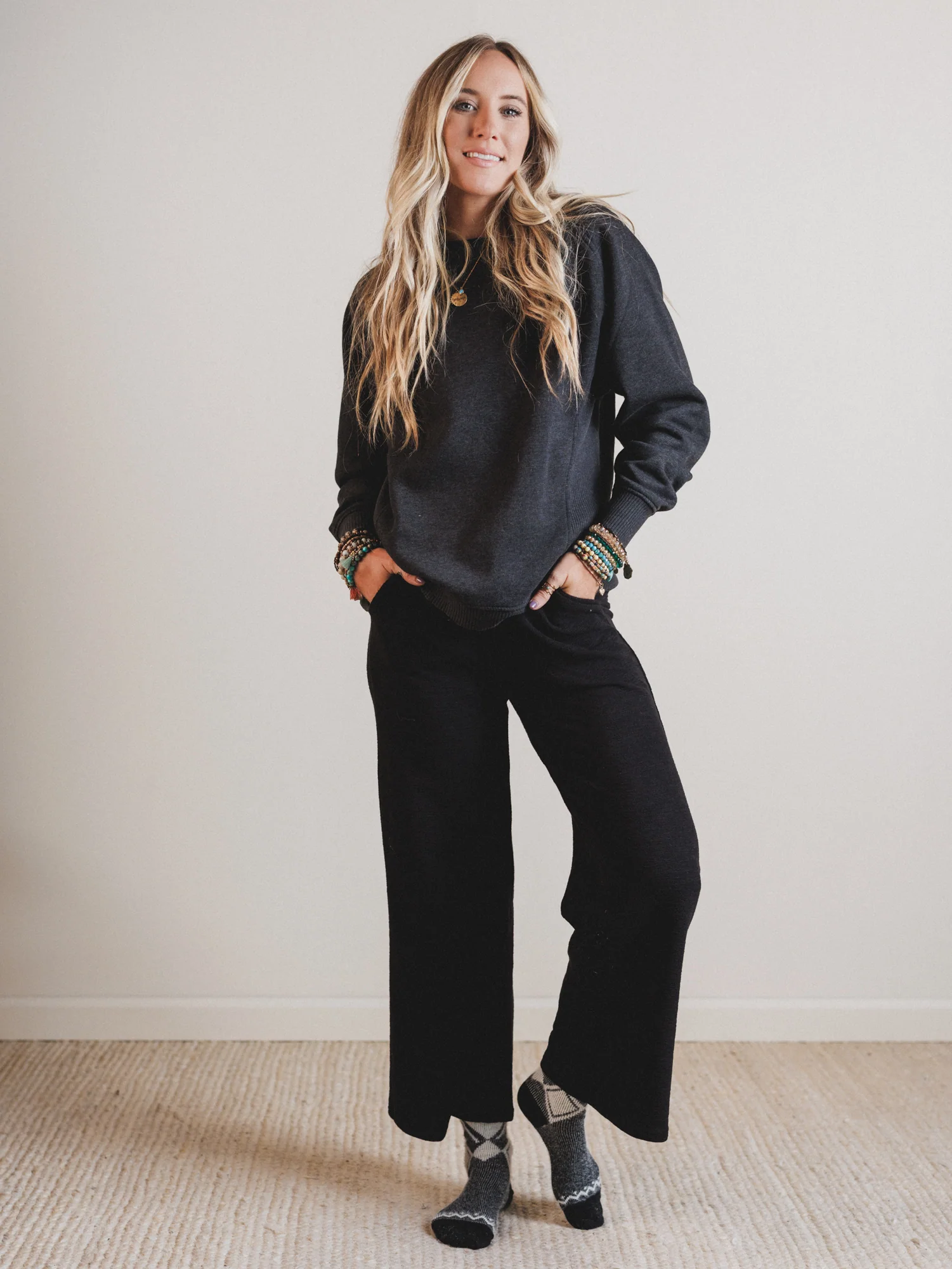 Whispering Pines Sweatshirt  - Black - Image 4