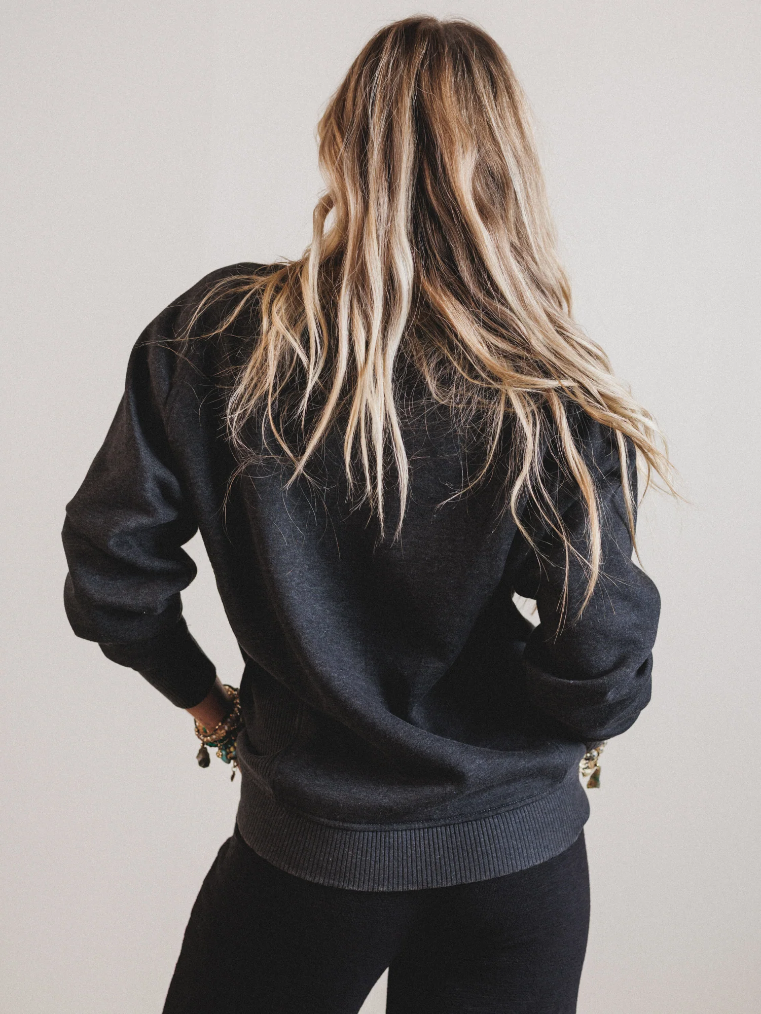 Whispering Pines Sweatshirt  - Black - Image 6