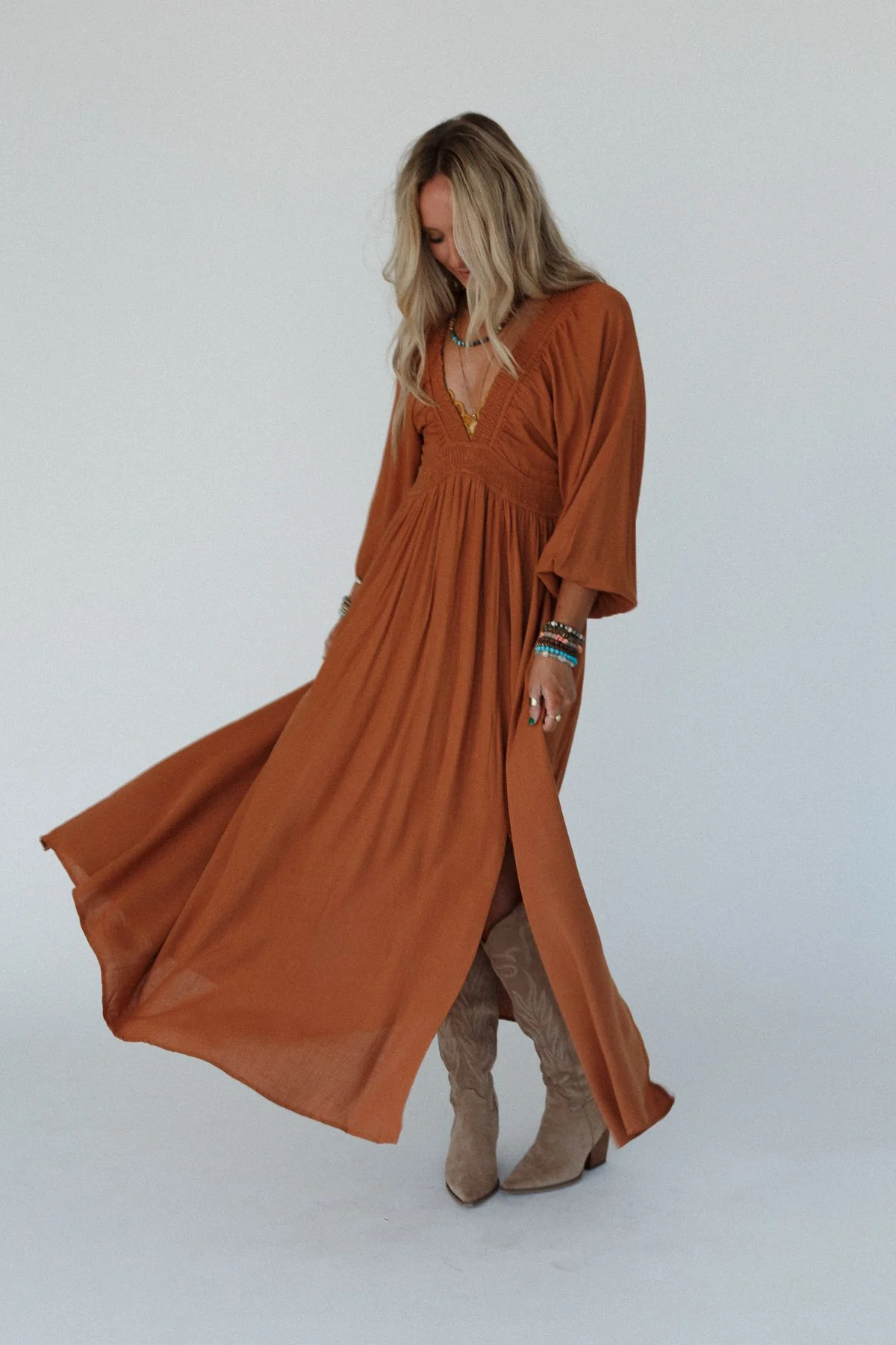 Wila Maxi Dress - Camel - Image 3