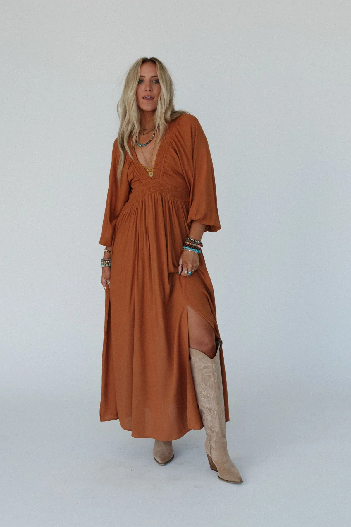 Wila Maxi Dress - Camel - Image 6