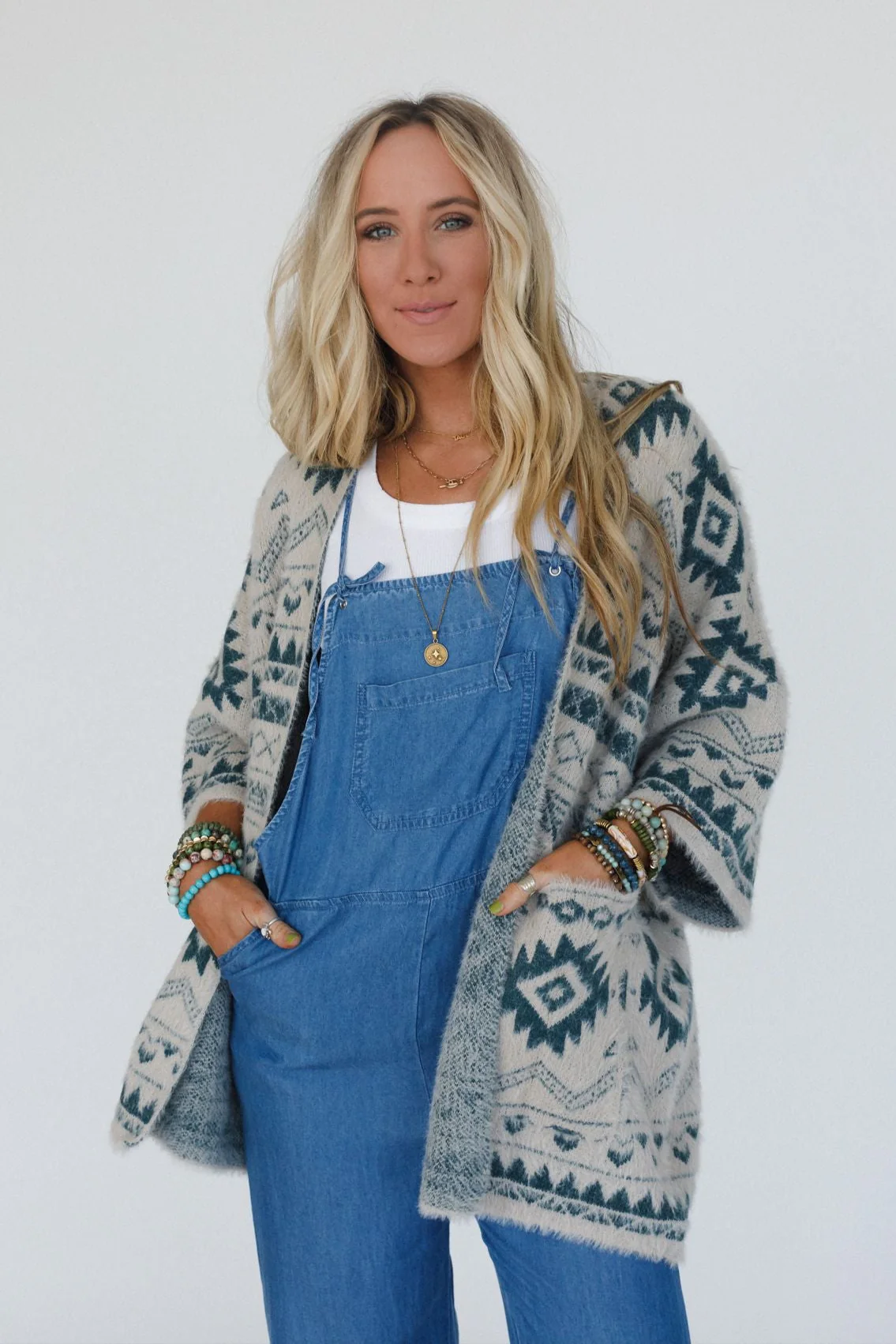 Wild Mesa Cardigan - Teal - Image 5
