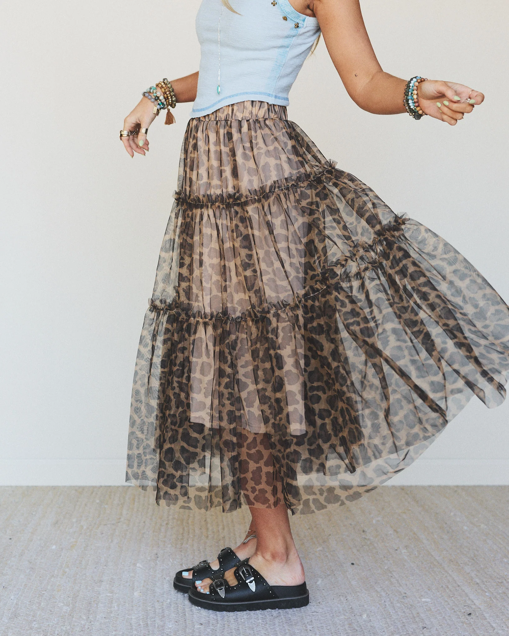 Wild Night Maxi Skirt - Mocha - Image 2