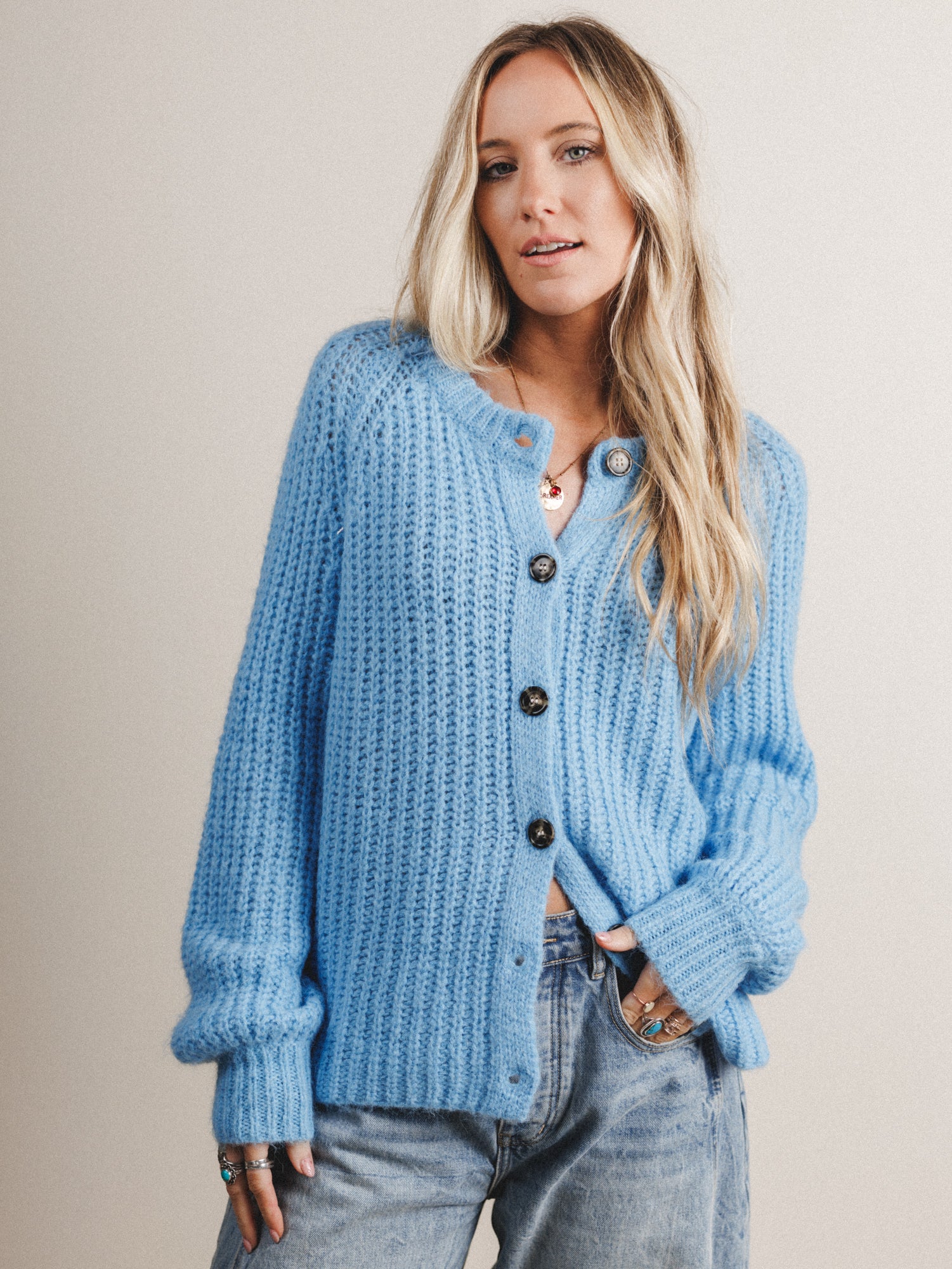 Wild Promise Cardigan - Blue - Image 6