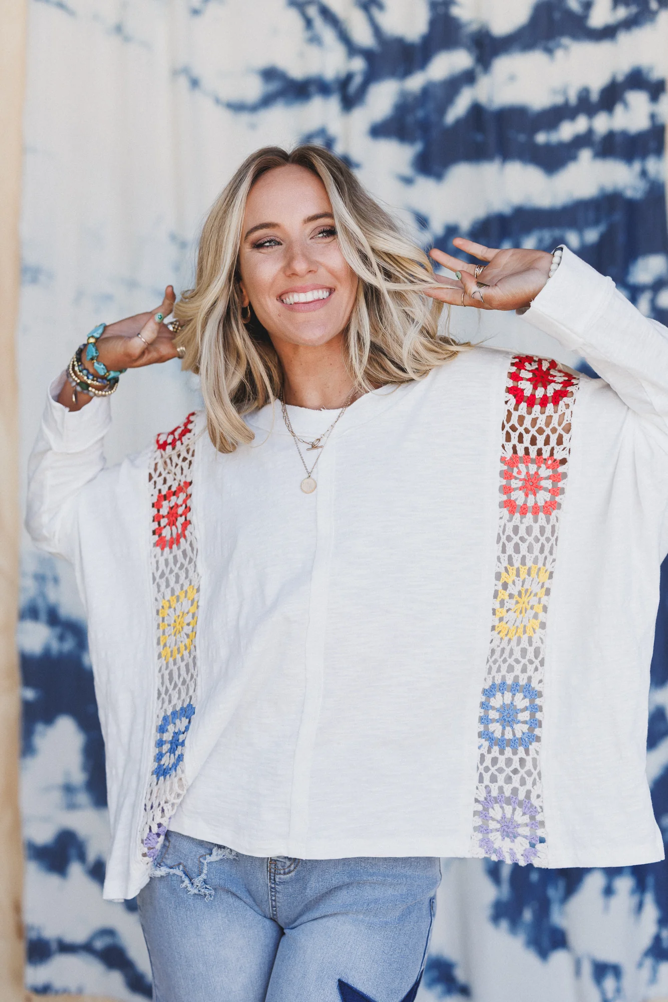 Wild Serenity Crochet Top - Multi - Pre Order