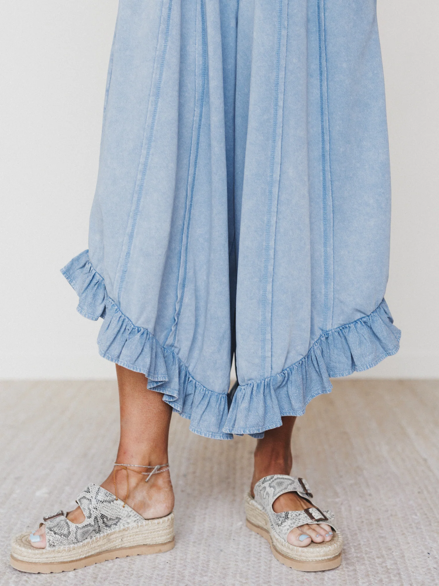 Wild Sun Jumpsuit - Dusty Blue - Image 4