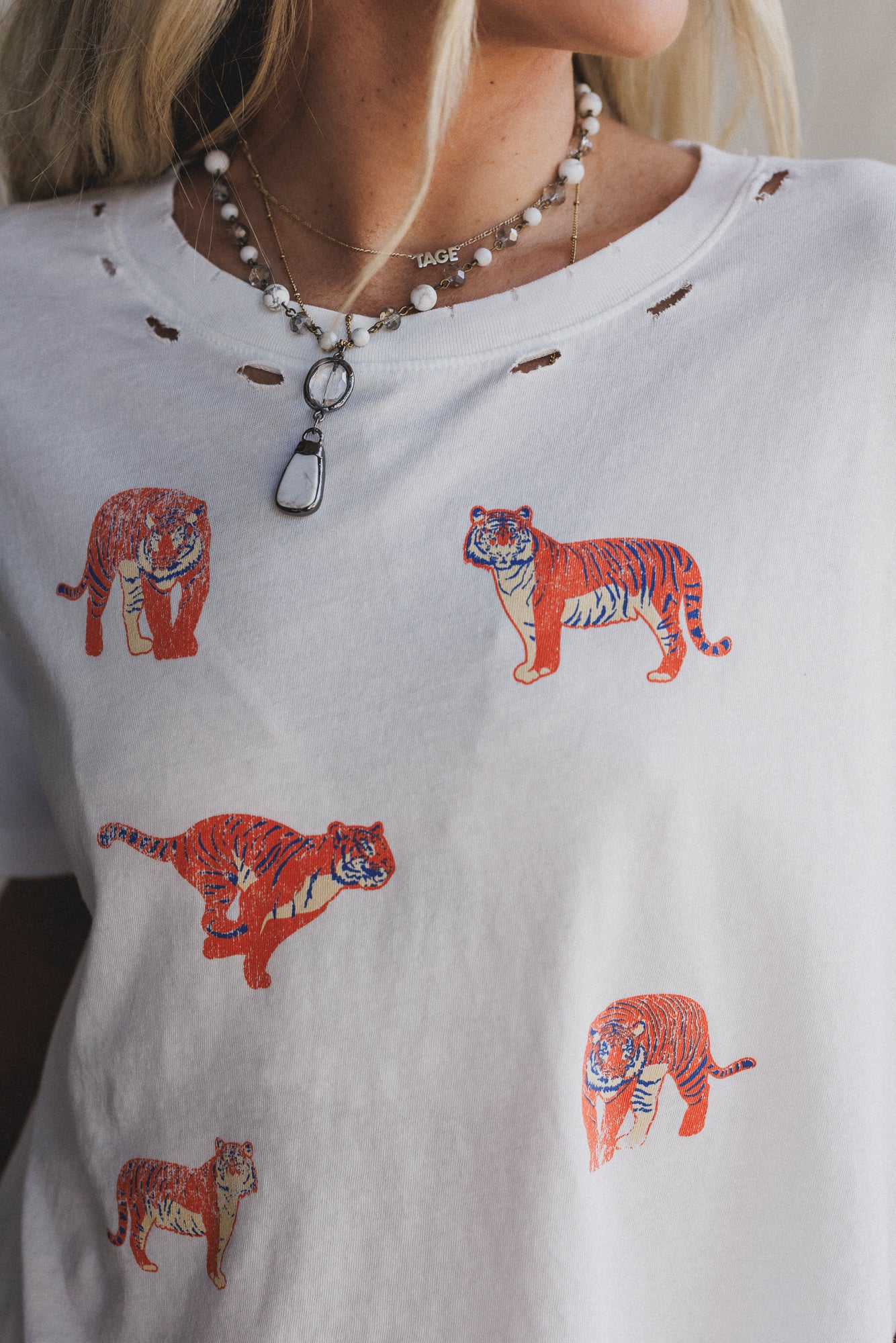 Wild Tracks Graphic Tee - Ivory - Image 3