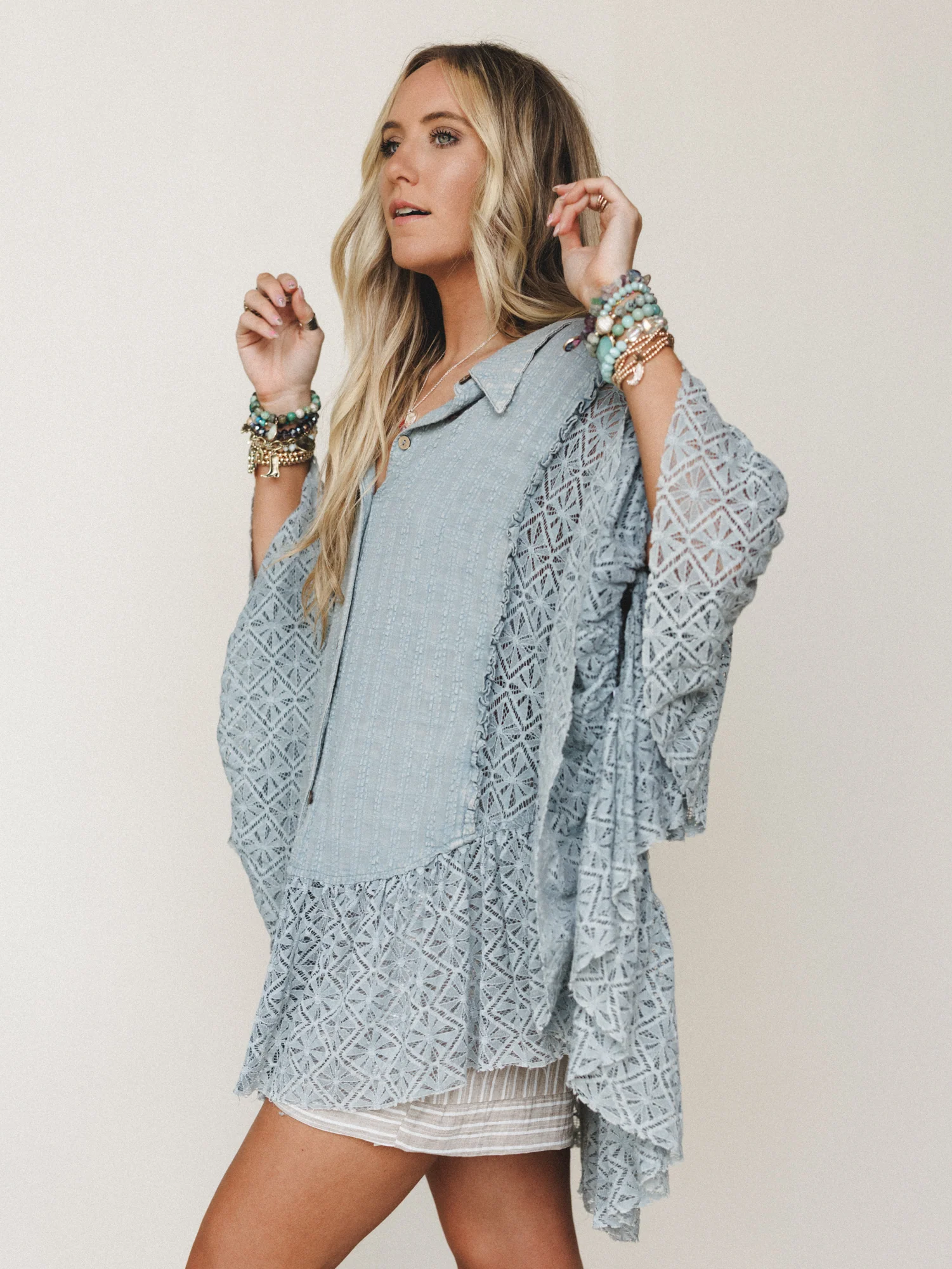 Wildflower Nana Top - Blue - Image 2