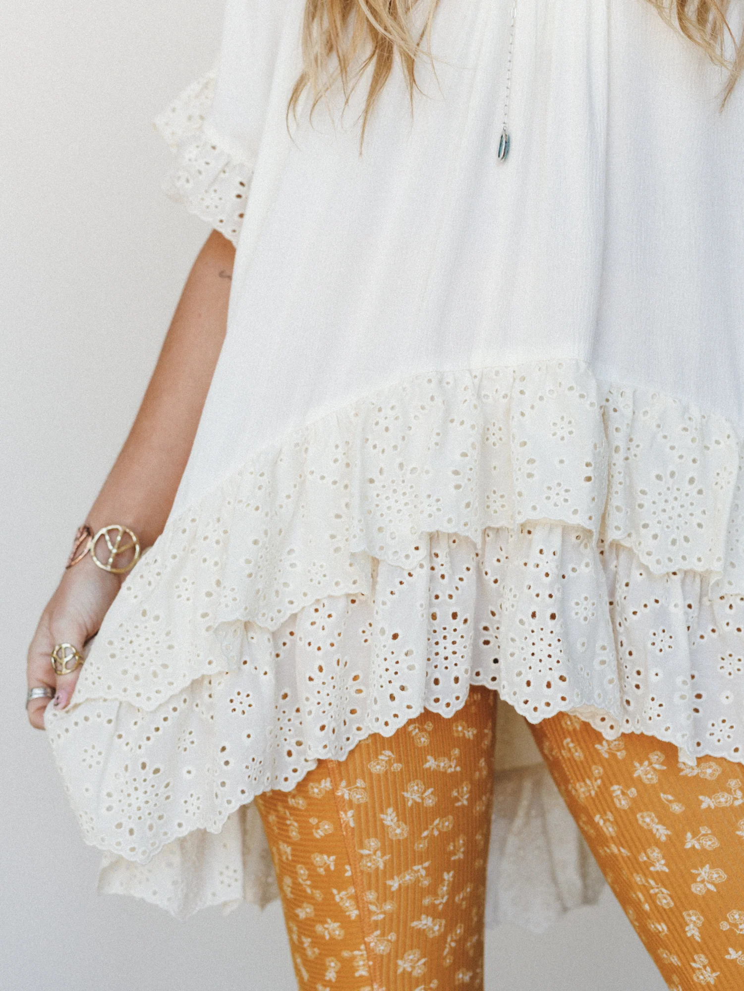 Willow In the Wind Blouse - Ivory - Image 3