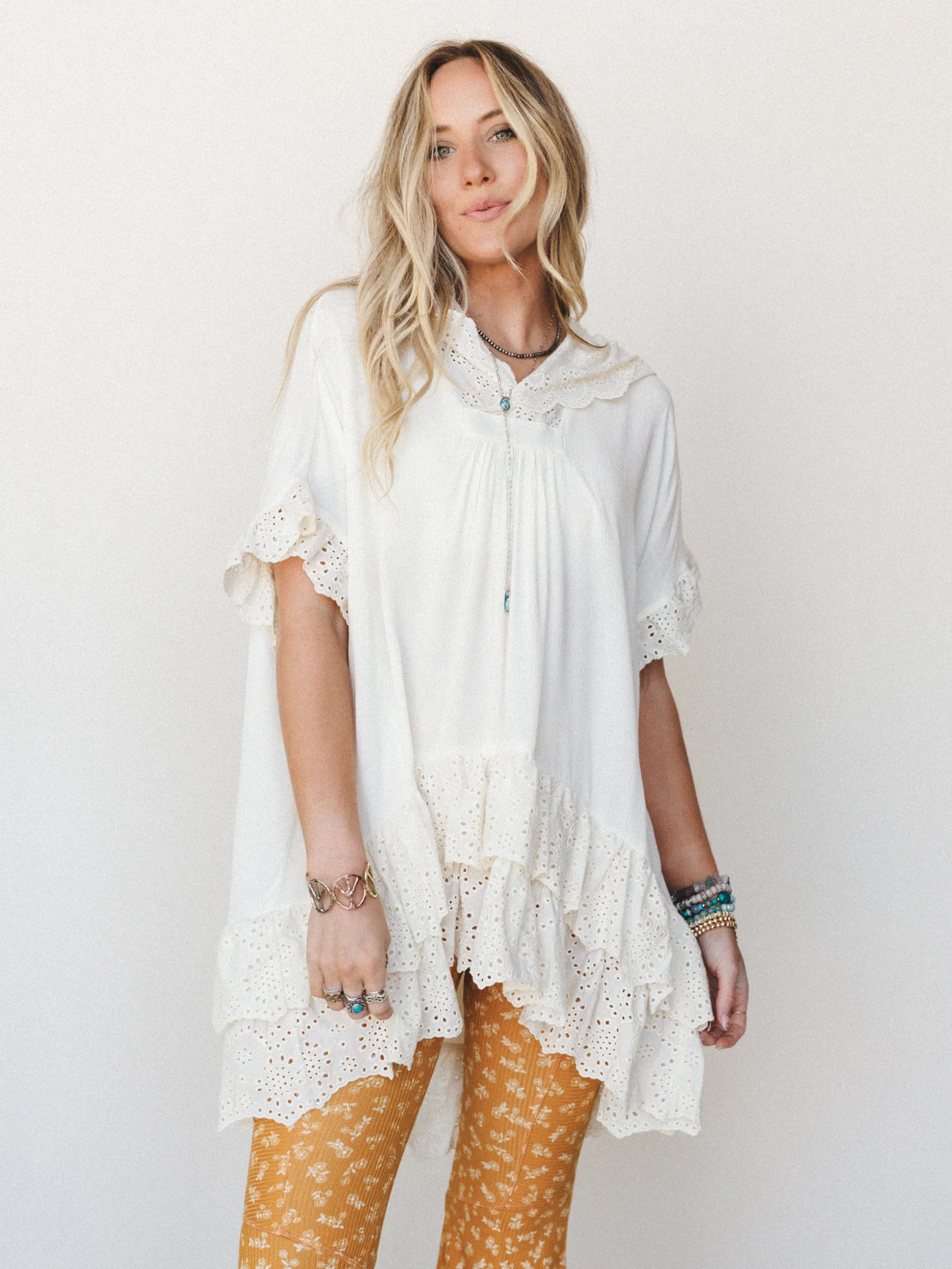 Willow In the Wind Blouse - Ivory - Image 4