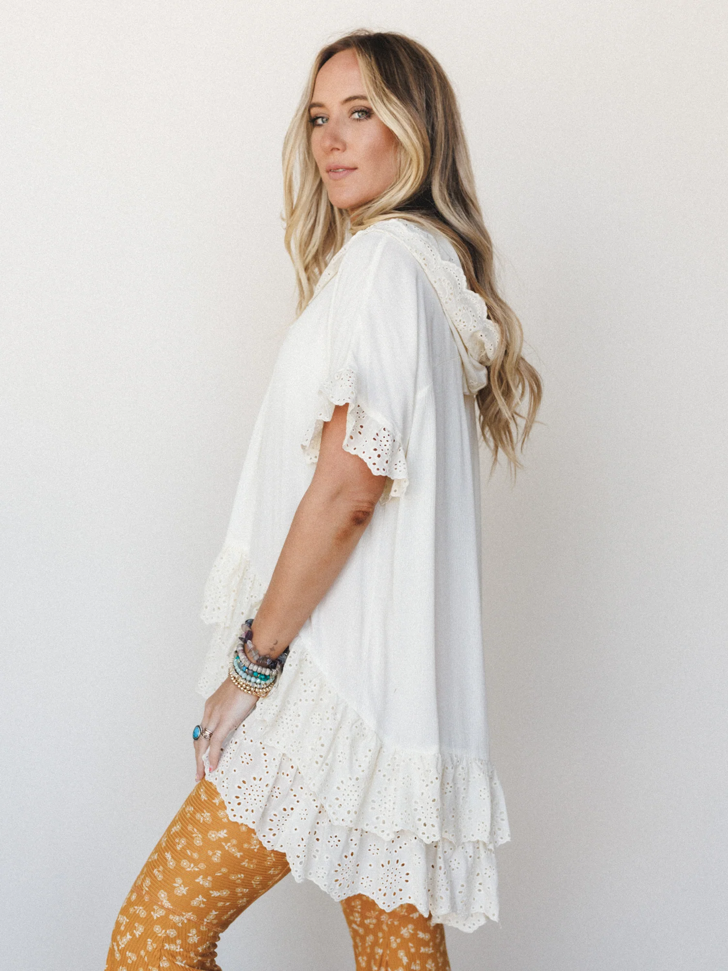 Willow In the Wind Blouse - Ivory - Image 5