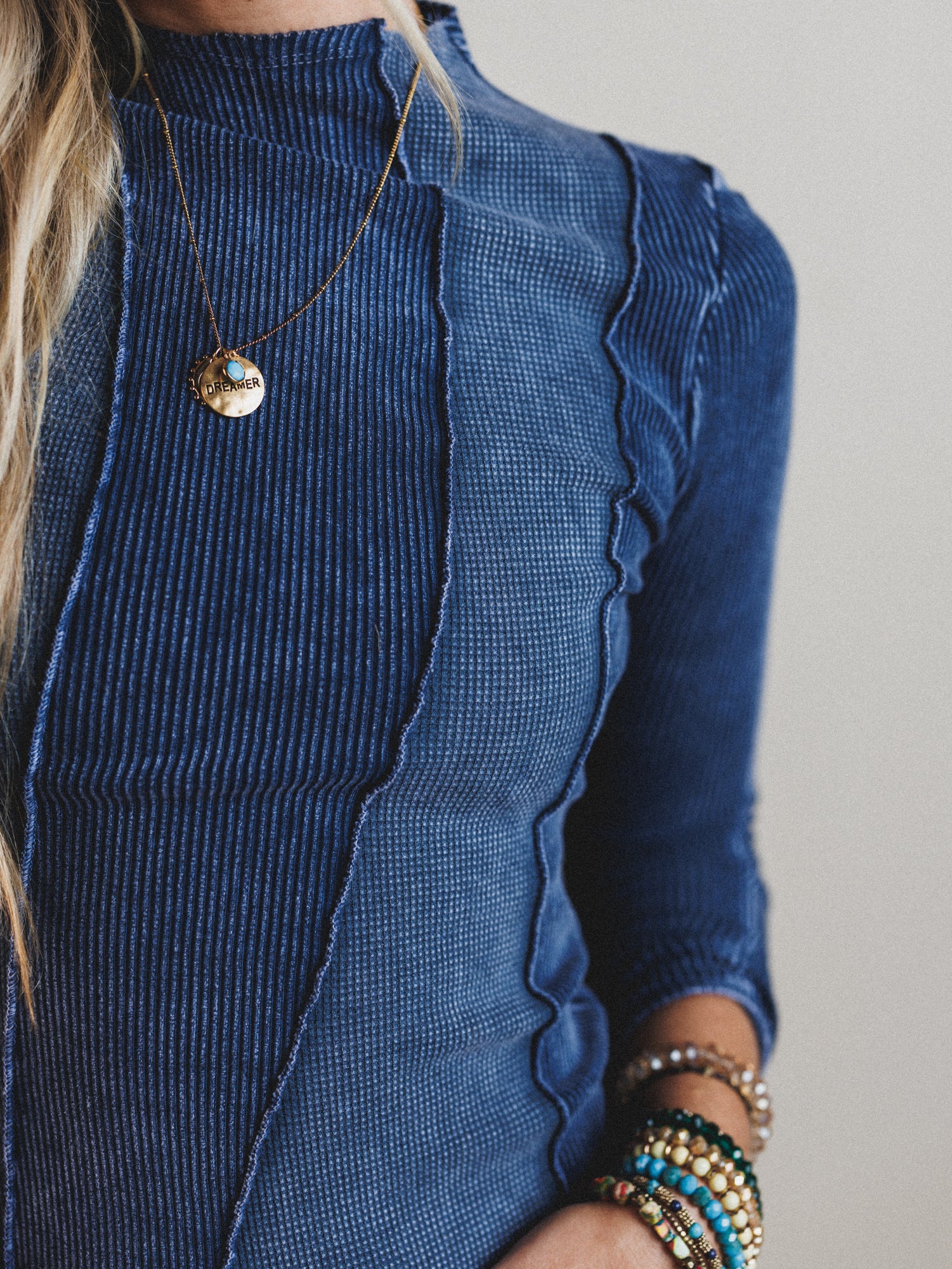 Willow Winds Long Sleeve Top - Navy - Image 4