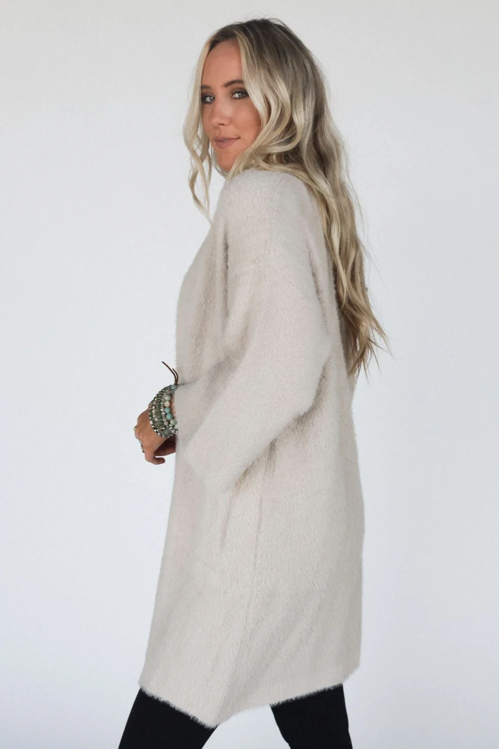 Winter Bliss Cardigan - Beige - Image 3