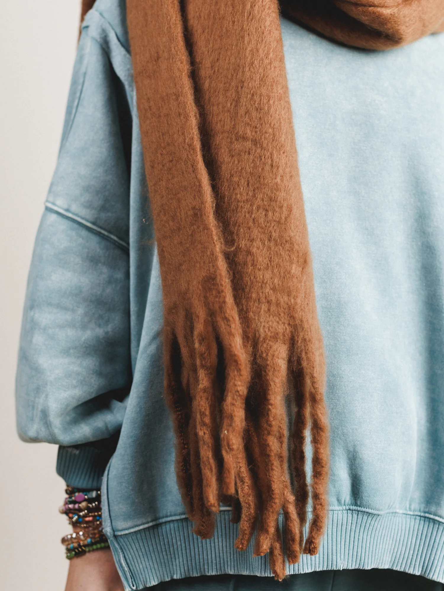 Winter Trails Scarf - Brown - Image 2