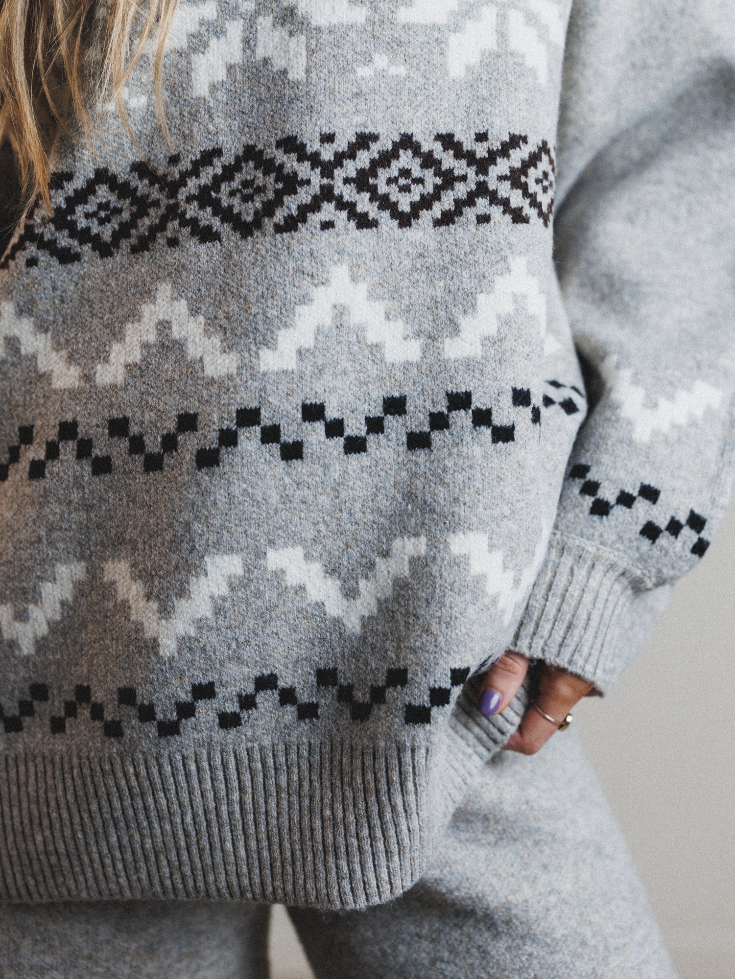 Wonderland Wishes Sweater - Stone - Image 4