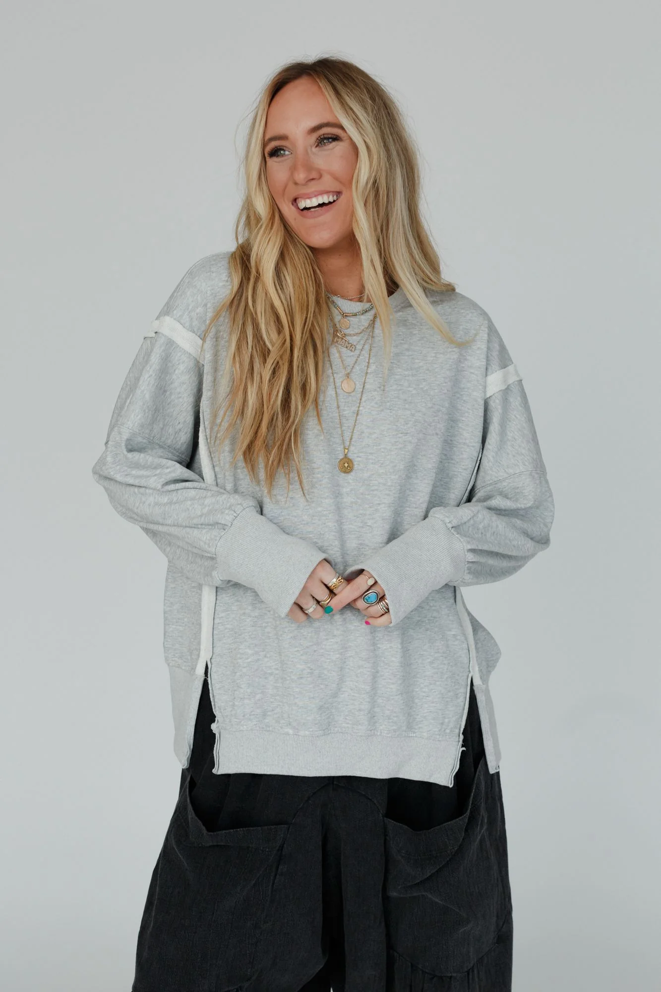 Work It Out Sweatshirt - Heather Gray - Image 3