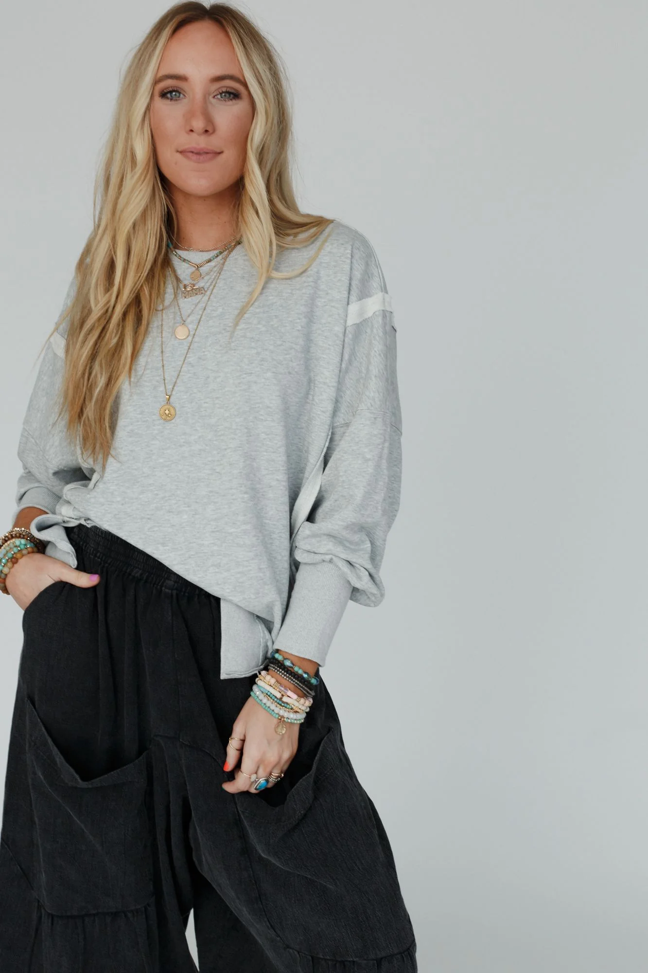 Work It Out Sweatshirt - Heather Gray - Image 8
