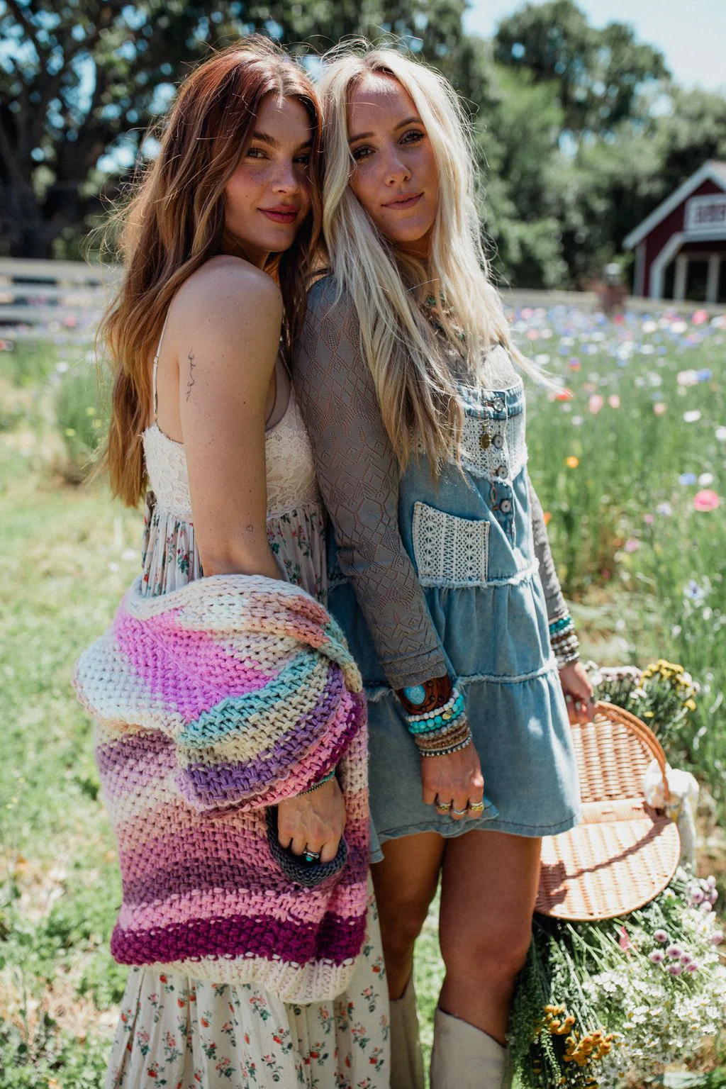 Wrapped up in Color Knit Cardigan - Pink Multi - Image 3