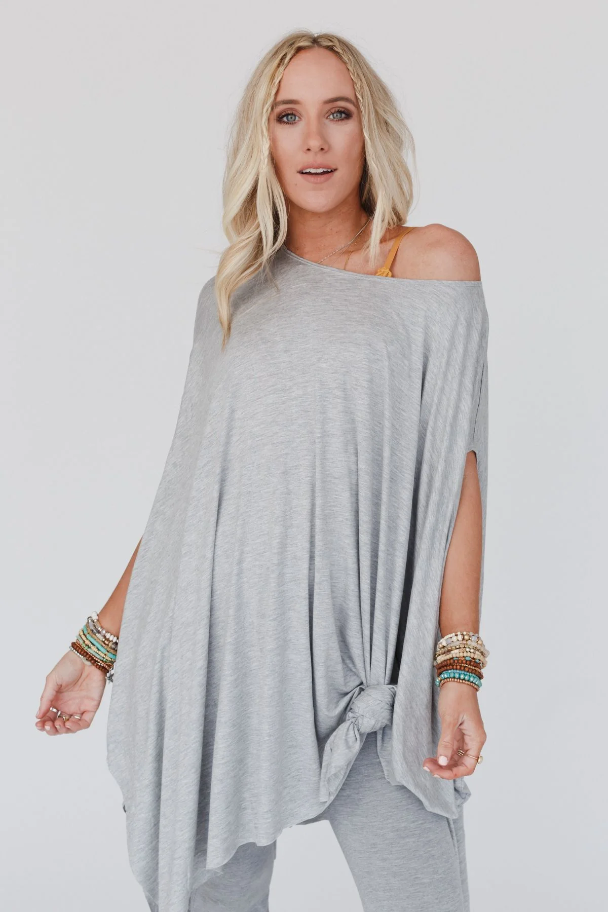 Wren Tunic and Cher Flare Set - Heather Gray - Image 13