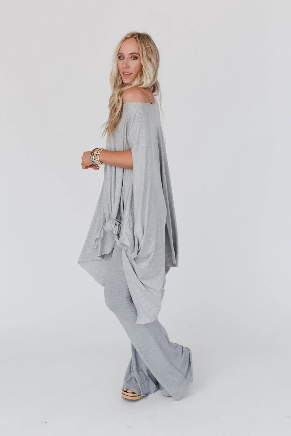 Wren Tunic and Cher Flare Set - Heather Gray - Image 6