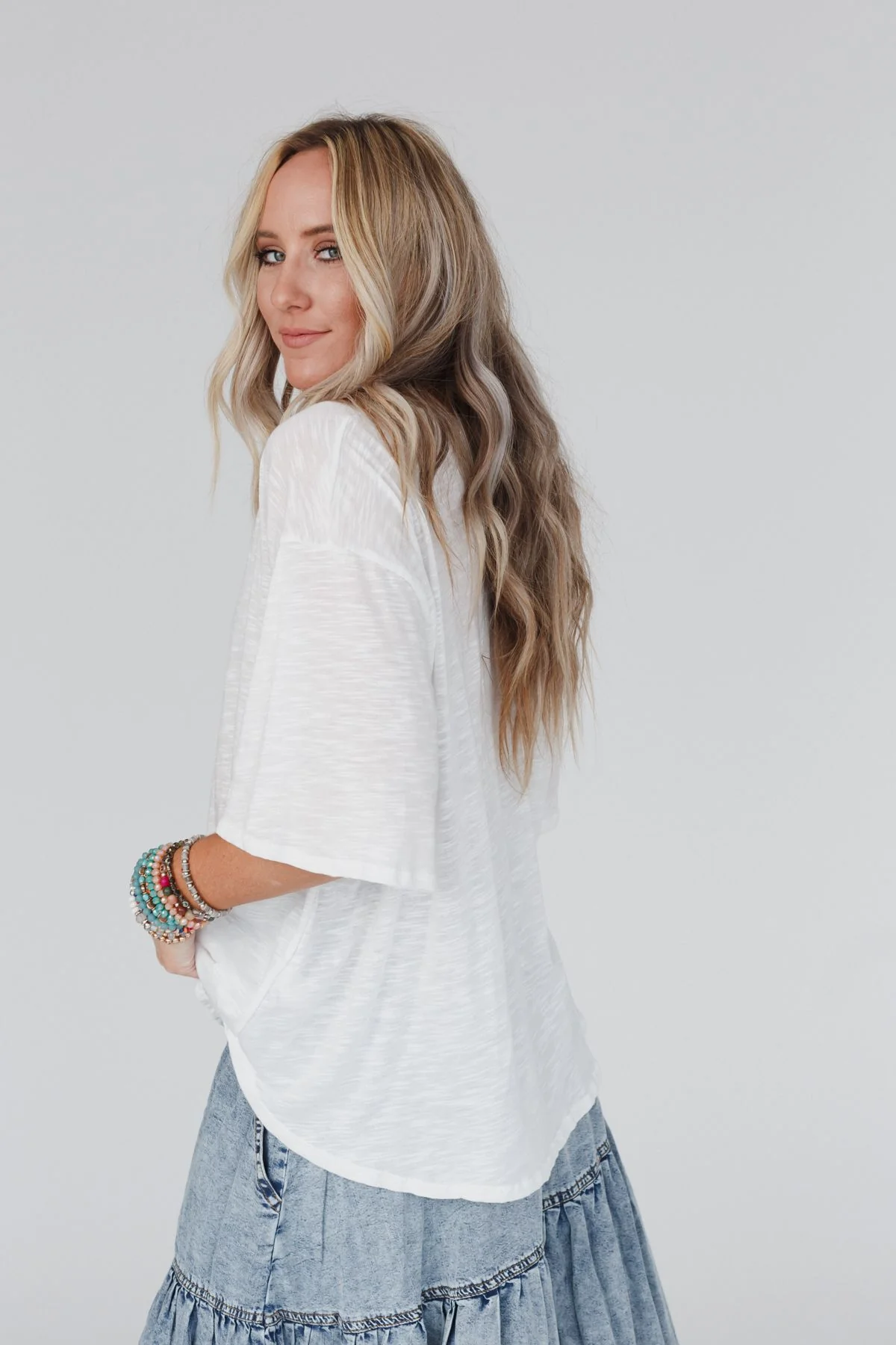 The Nest Your Favorite Slub Tee Shirt - Natural - Image 4