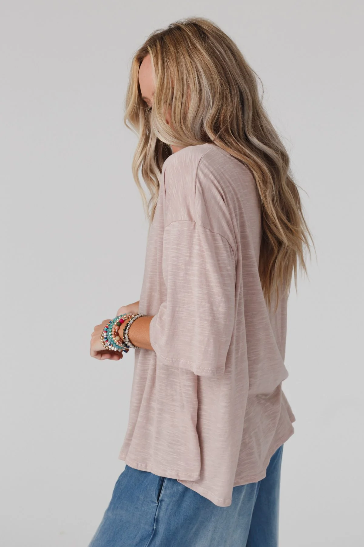 The Nest Your Favorite Slub Tee Shirt - Taupe - Image 3