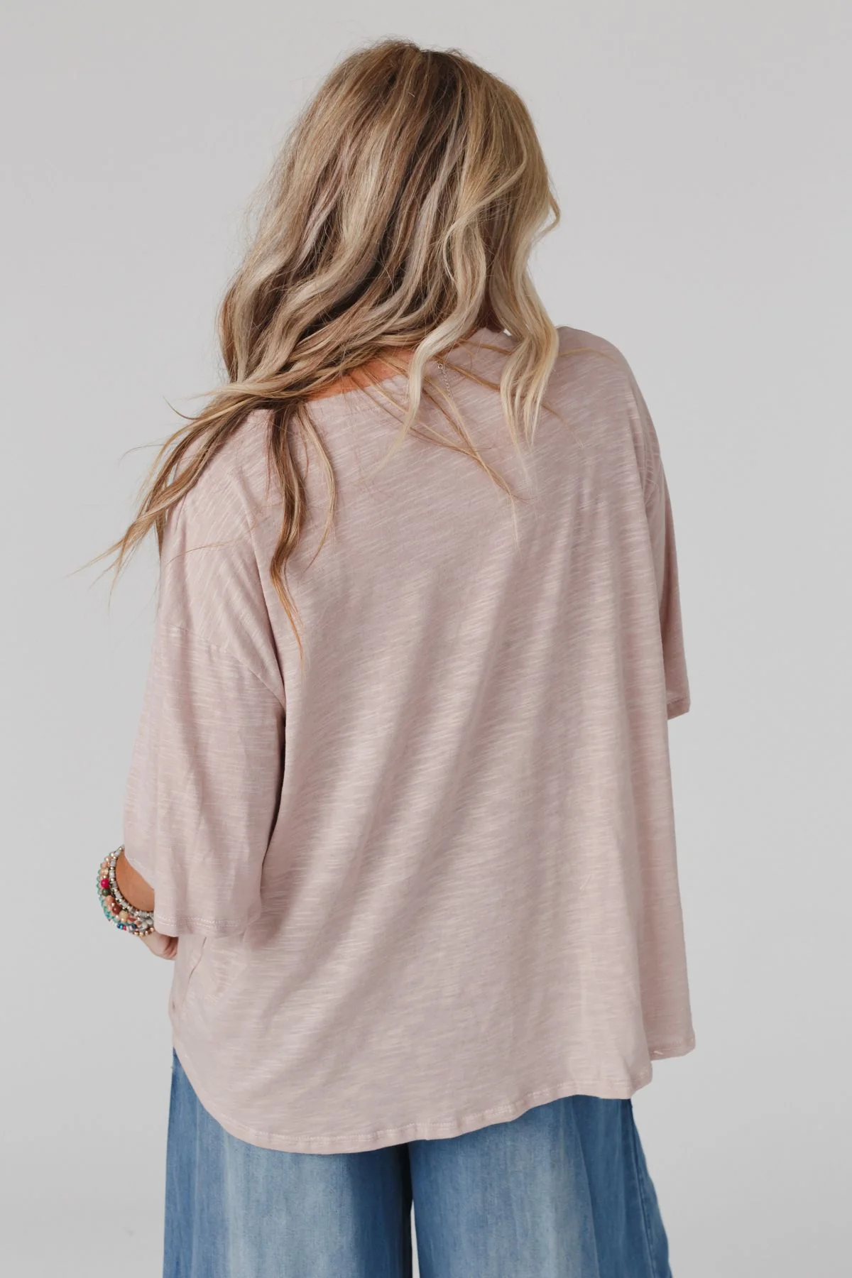 The Nest Your Favorite Slub Tee Shirt - Taupe - Image 4